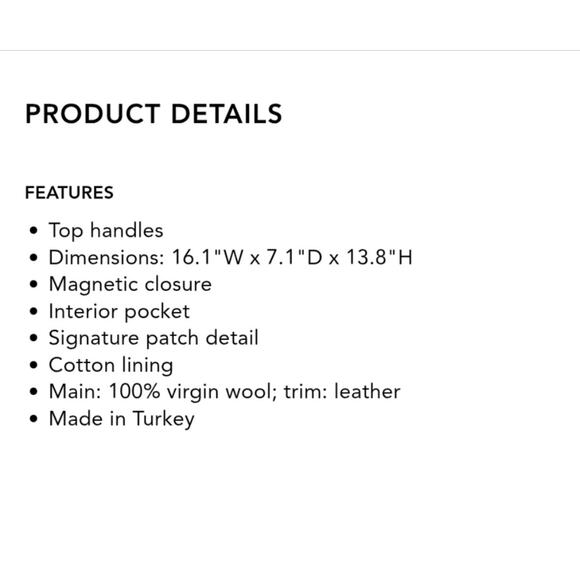 NEW Sandro Kasbah Checked Brushed Felt Tote Blue Green Yellow - Picture 4 of 10